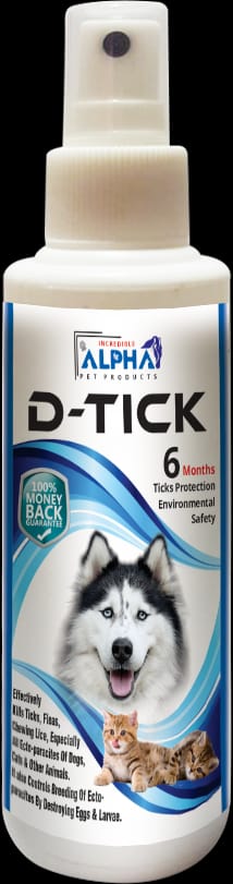 Alpha D Tick Spray 120ml Anti Tick Spray for Dogs & Cats