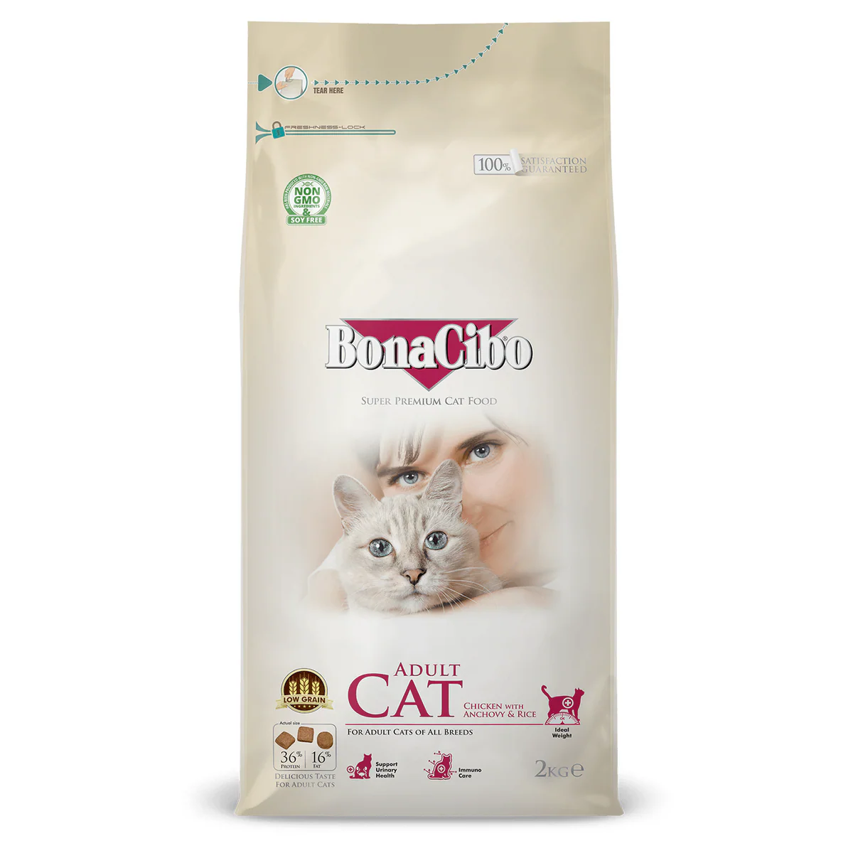 Bonacibo Adult Cat Food Chicken Flavor 2kg