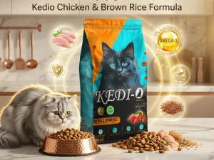 Kedio Cat Food 1kg – Turkish Brand, Chicken & Rice, Premium