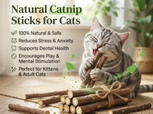 Natural Cat Nip Sticks 6PCS
