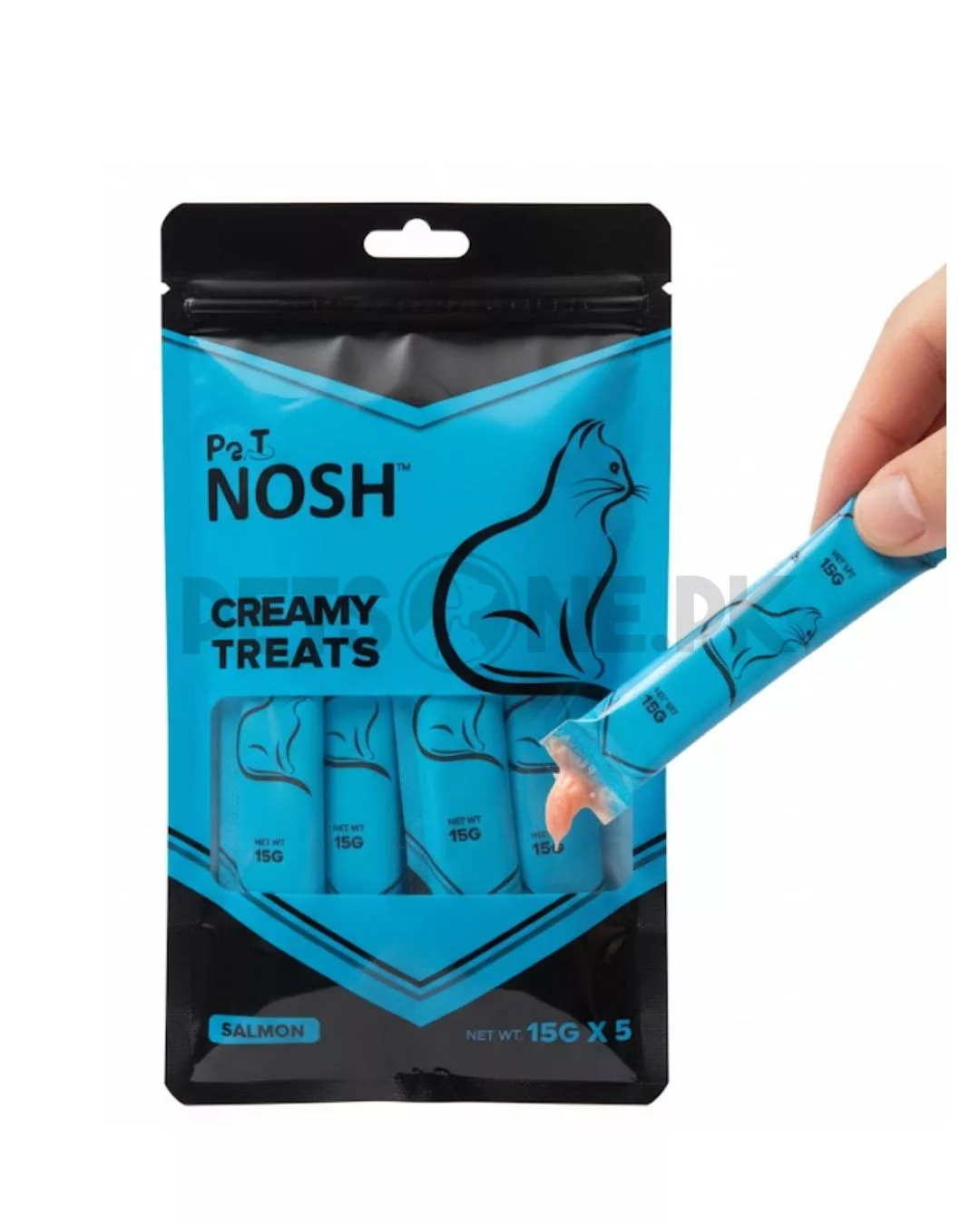 Pet Nosh Creamy Treats – Salmon Flavor 5 Tubes Pack