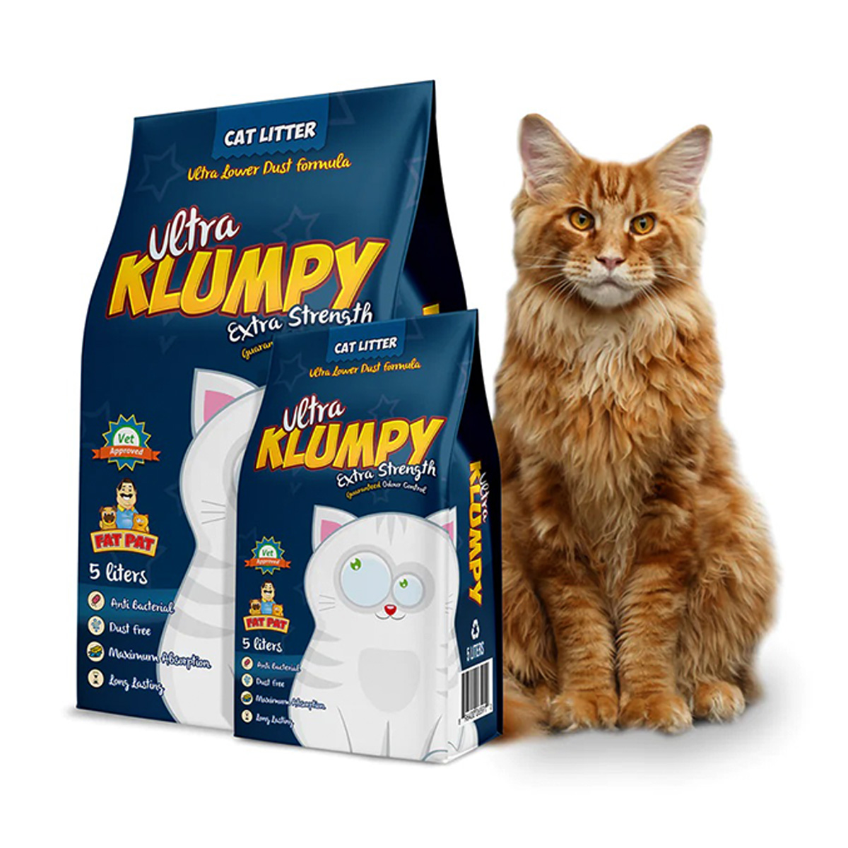 Ultra Klumpy Cat Litter 10L – Unscented Clumping Cat Litter