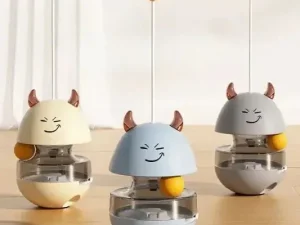 Interactive Cat Ball Toy with Treat Dispenser & Slow Feeder – Puzzle Food Toy