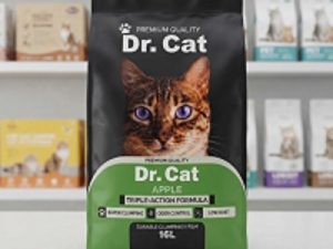 Dr Cat Litter 16L – Apple Scented Clumping Cat Litter