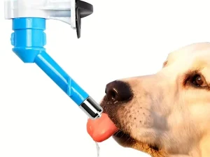 Flexible Cage Wall-Mounted Water Bottle Nozzle for Pets – Easy Drinking Water Dispenser