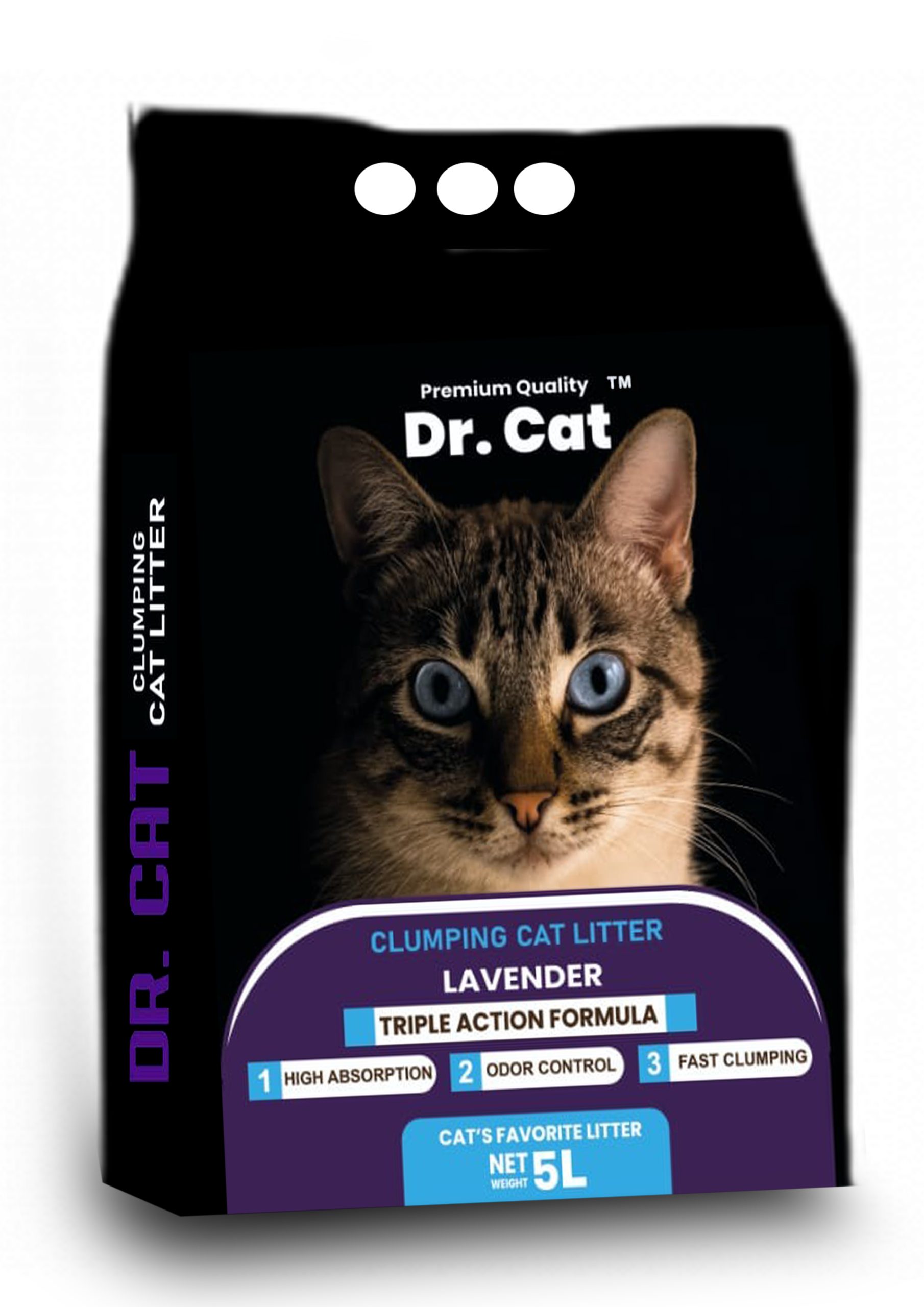 Dr Cat Litter 5L – Lavender Scented Clumping Cat Litter