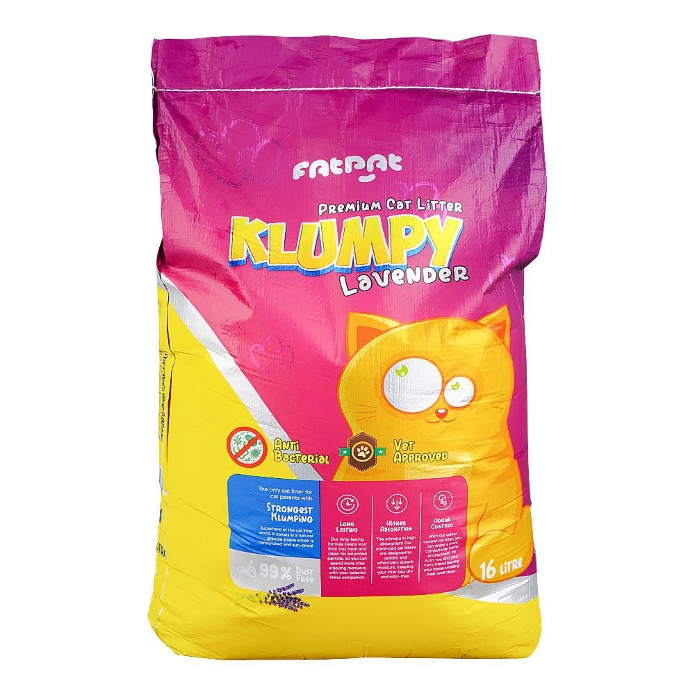 Super Klumpy Cat Litter 16L – Lavender Scented Clumping Cat Litter