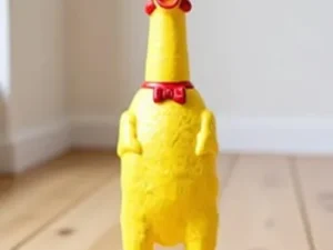 Pet Trust Large Yellow Duck Squeaky Rubber Toy for Dogs & Pets